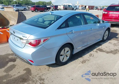 2013 Hyundai Sonata Hybrid z USA, uszkodzony, nr VIN KMHEC4A43DA083828